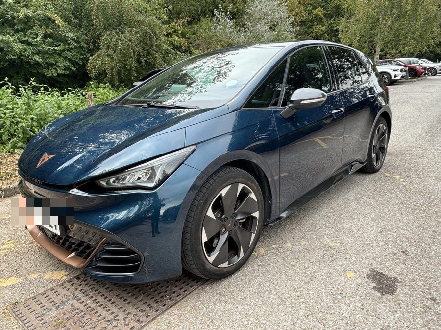 Cupra Born electric hatchback after accident repair at Crowborough Accident Repair Services